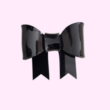 Load image into Gallery viewer, Black Bow Brooch
