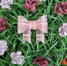 Load image into Gallery viewer, Pink Tartan Bow Brooch
