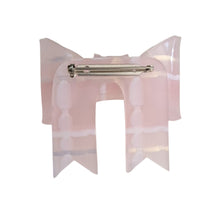 Load image into Gallery viewer, Pink Tartan Bow Brooch

