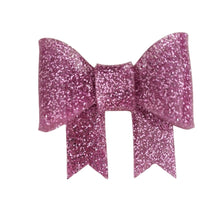 Load image into Gallery viewer, Pink Glitter Bow Brooch
