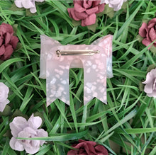 Load image into Gallery viewer, Pink Petal Bow Brooch
