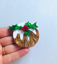 Load image into Gallery viewer, Christmas Pudding Brooch
