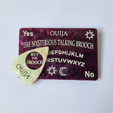 Load image into Gallery viewer, SALE 30% off - Bad Influence Ouija Board - Purple marble and white glimmer
