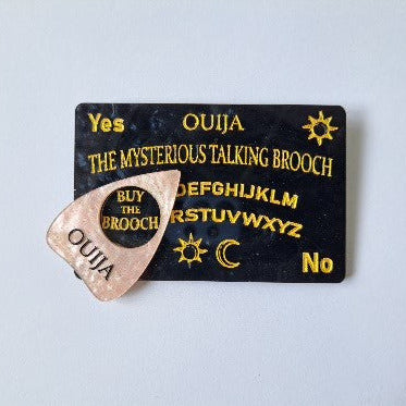 SALE 30% off - Bad Influence Ouija Board - Black and pink marble