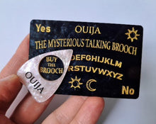 Load image into Gallery viewer, SALE 30% off - Bad Influence Ouija Board - Black and pink marble

