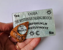 Load image into Gallery viewer, SALE 30% off - Bad Influence Ouija Board - Pale blue and brown marble
