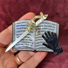 Load image into Gallery viewer, Six Fingered Man Brooch - Winter
