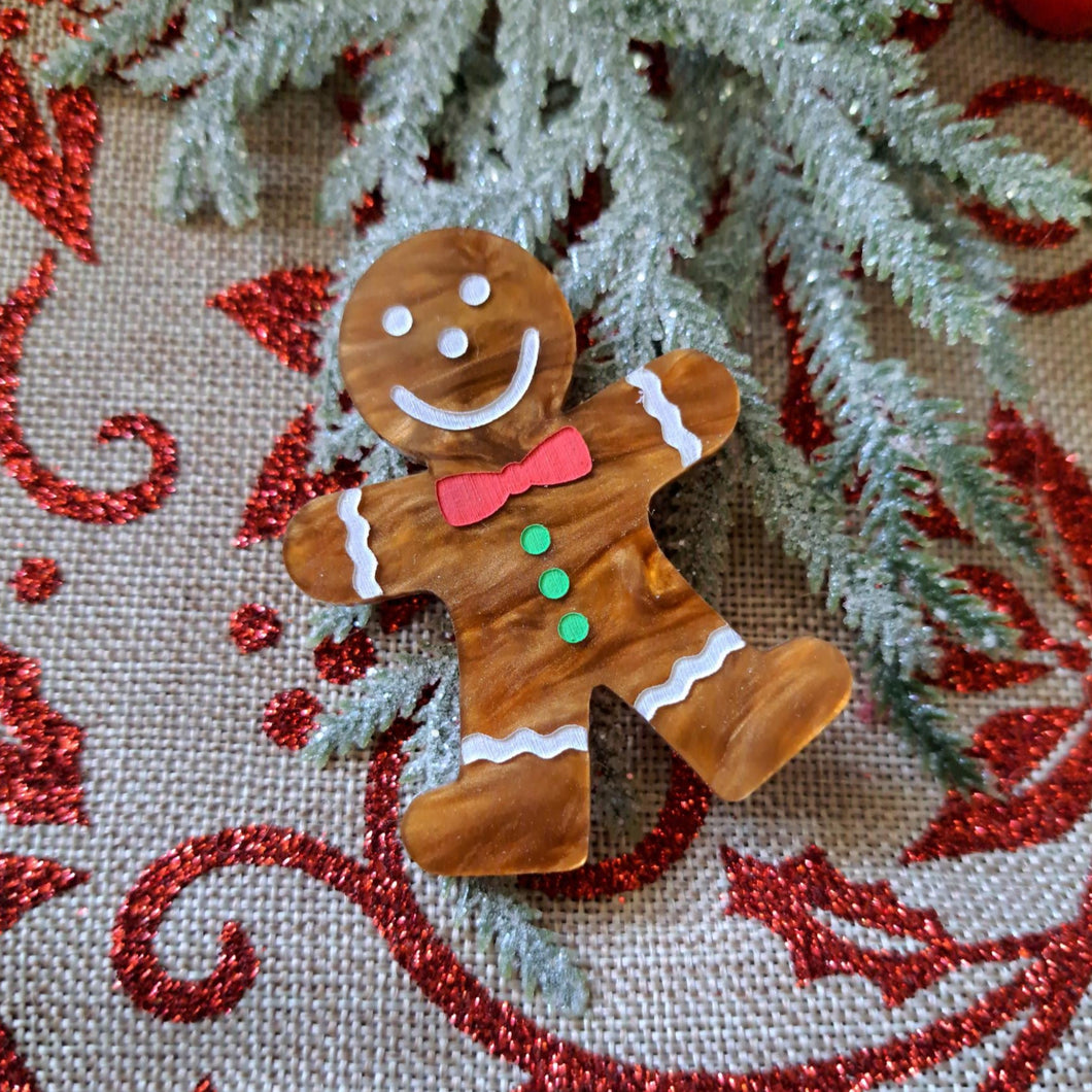 Gingerbread Man Brooch A