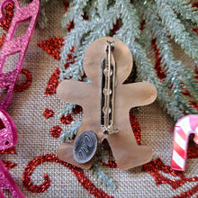 Load image into Gallery viewer, Gingerbread Man Brooch A
