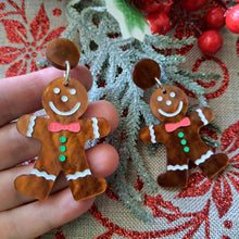 Load image into Gallery viewer, Gingerbread man earrings A
