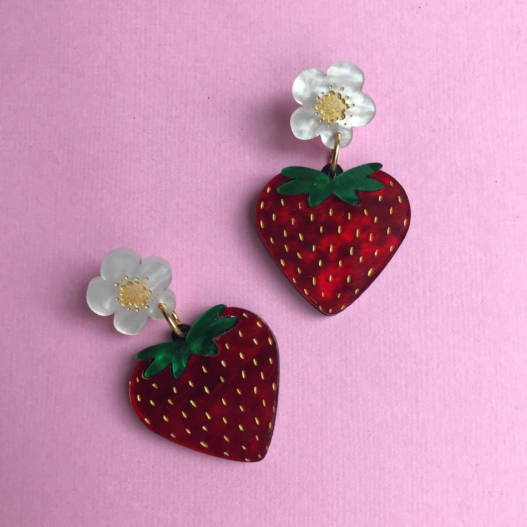 Strawberry Love Dangles