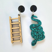 Load image into Gallery viewer, Large Snakes and Ladders Earrings
