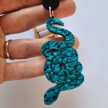 Load image into Gallery viewer, Large Snakes and Ladders Earrings
