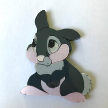 Load image into Gallery viewer, Bunny Brooch in Pink and Grey
