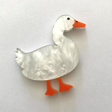 Load image into Gallery viewer, Delilah the Duck in White Marble
