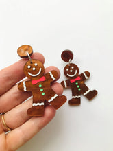 Load image into Gallery viewer, Gingerbread man earrings A
